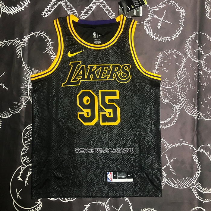 Juan Toscano-Anderson NO 95 Camiseta Los Angeles Lakers Mamba 2021-22 Negro